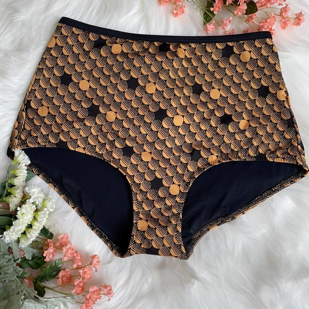 Solid & Striped high waist circle bikini bottoms S